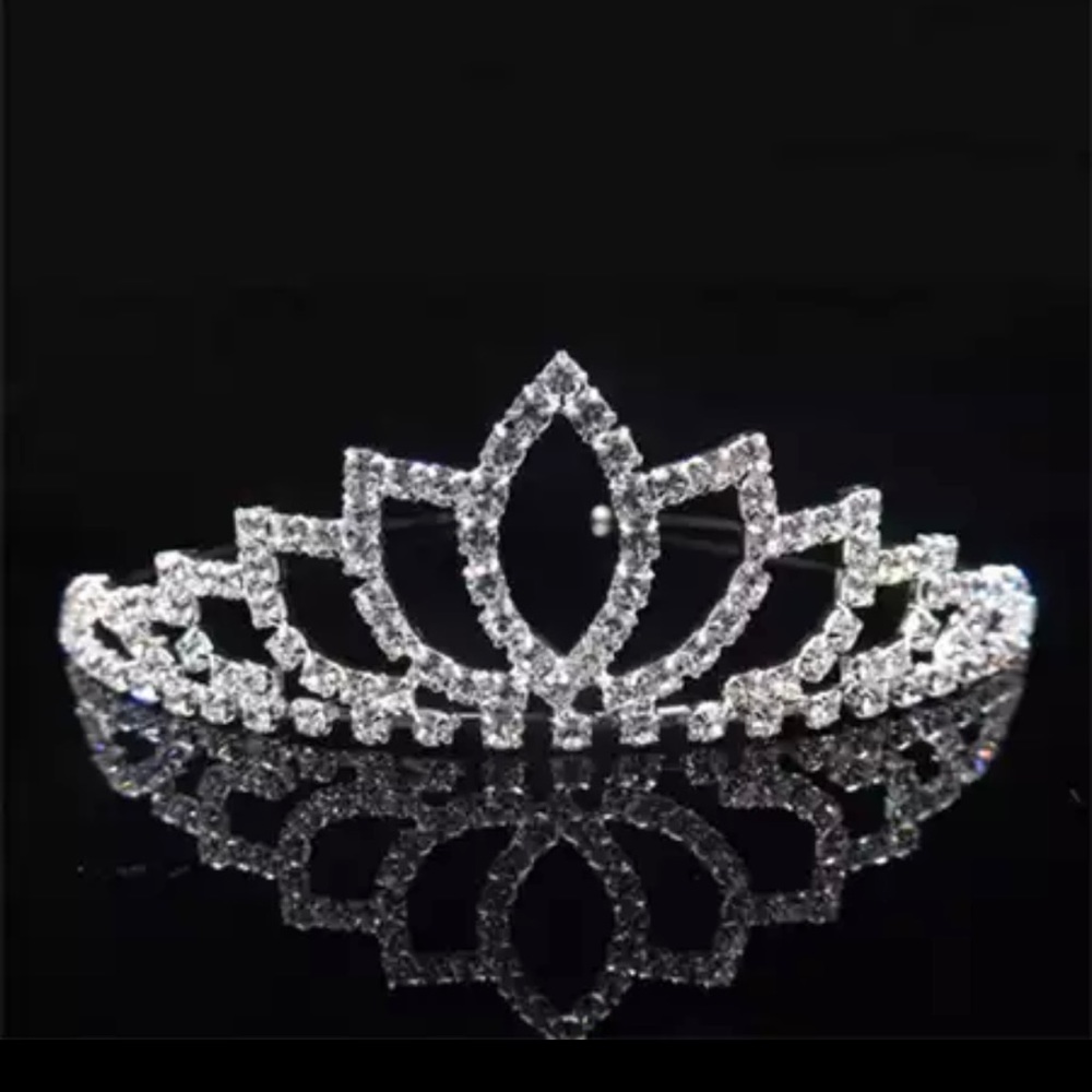 Small Silver Rhinestone Bridal Tiara